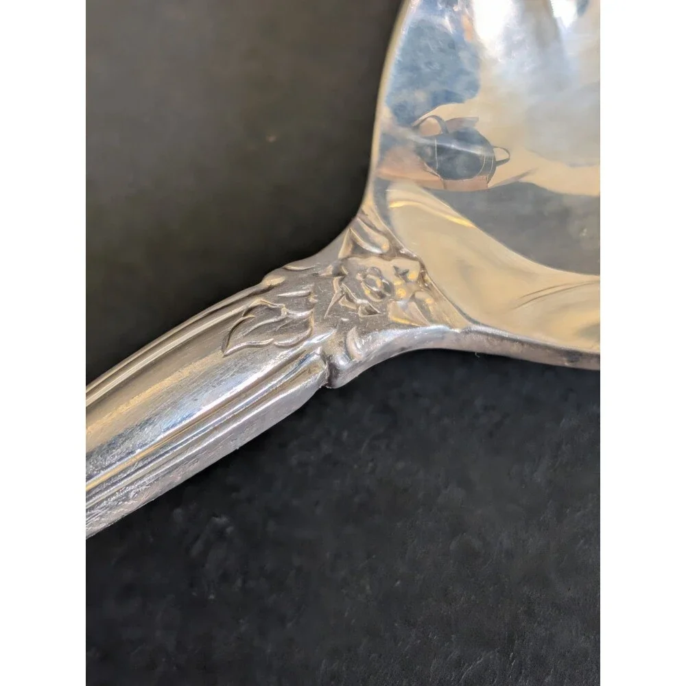 International Silver Company Silver-Plate Candy Dish & Silver Plate Spoon