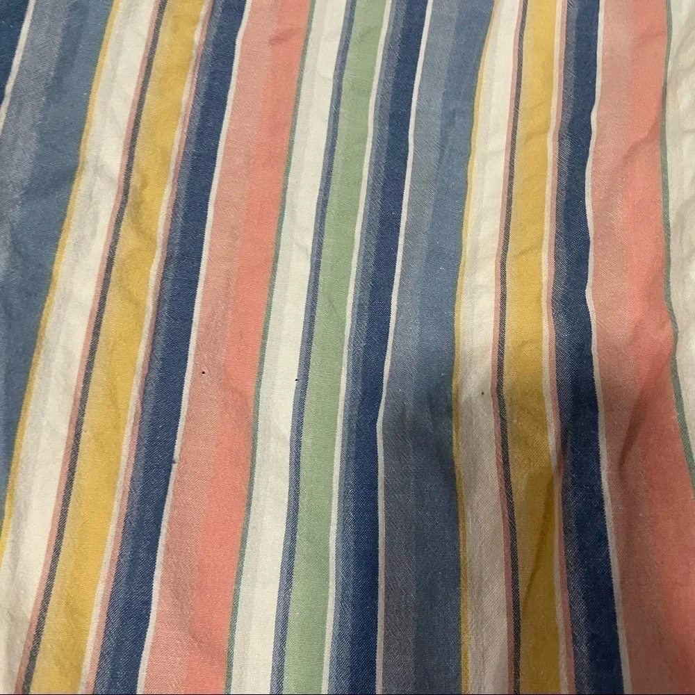J crew yarn dyed seersucker shirt summer beach stripe