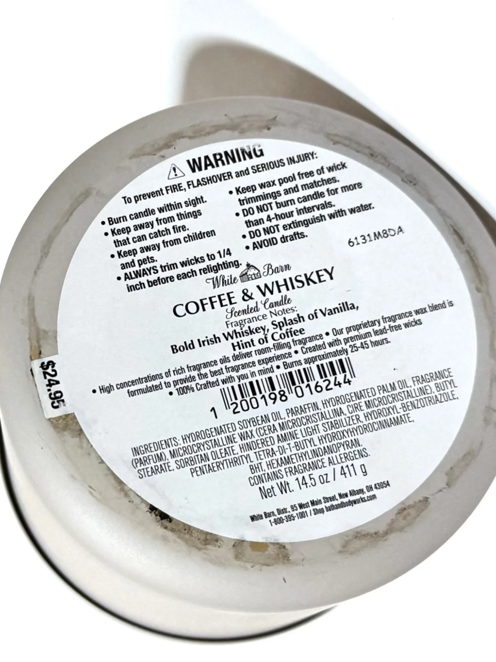 Bath & Body Works coffee whiskey