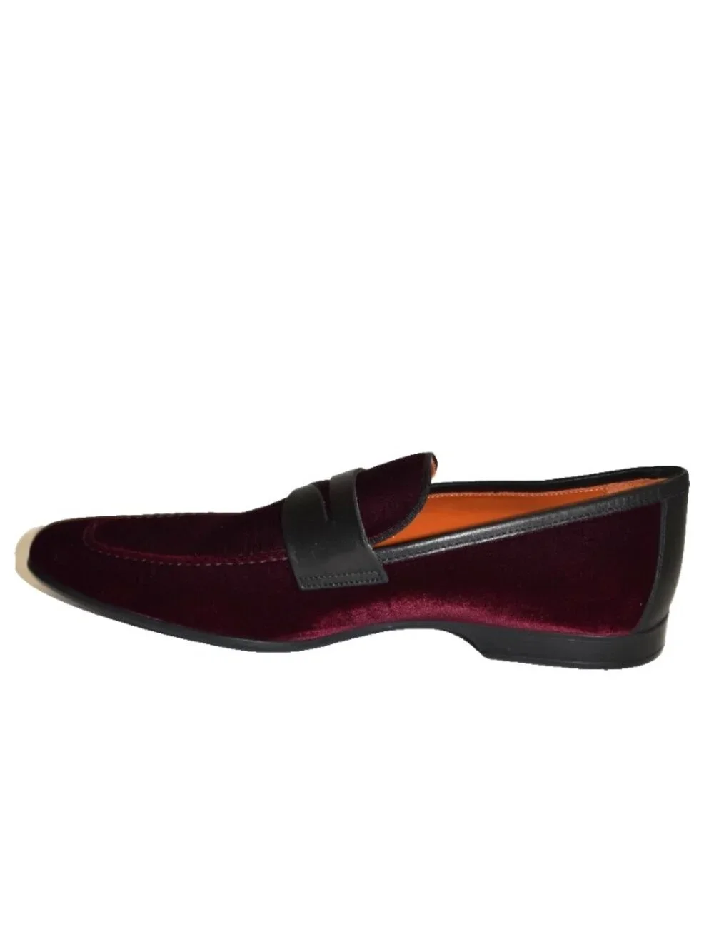 New! Magnanni Vale Velvet Penny Loafer Shoes Size 10 US Burgundy 23686 DD32 43