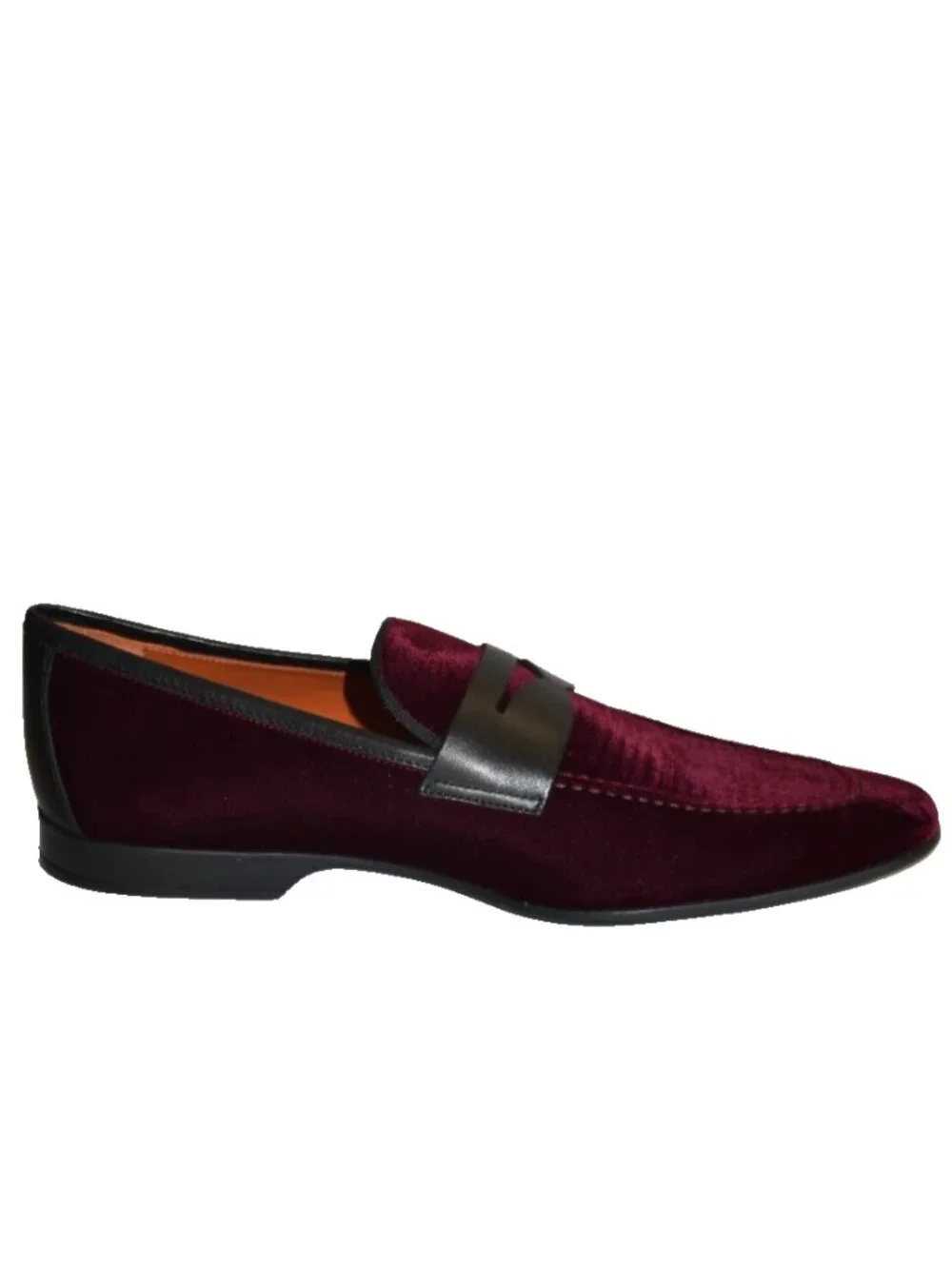 New! Magnanni Vale Velvet Penny Loafer Shoes Size 10 US Burgundy 23686 DD32 43