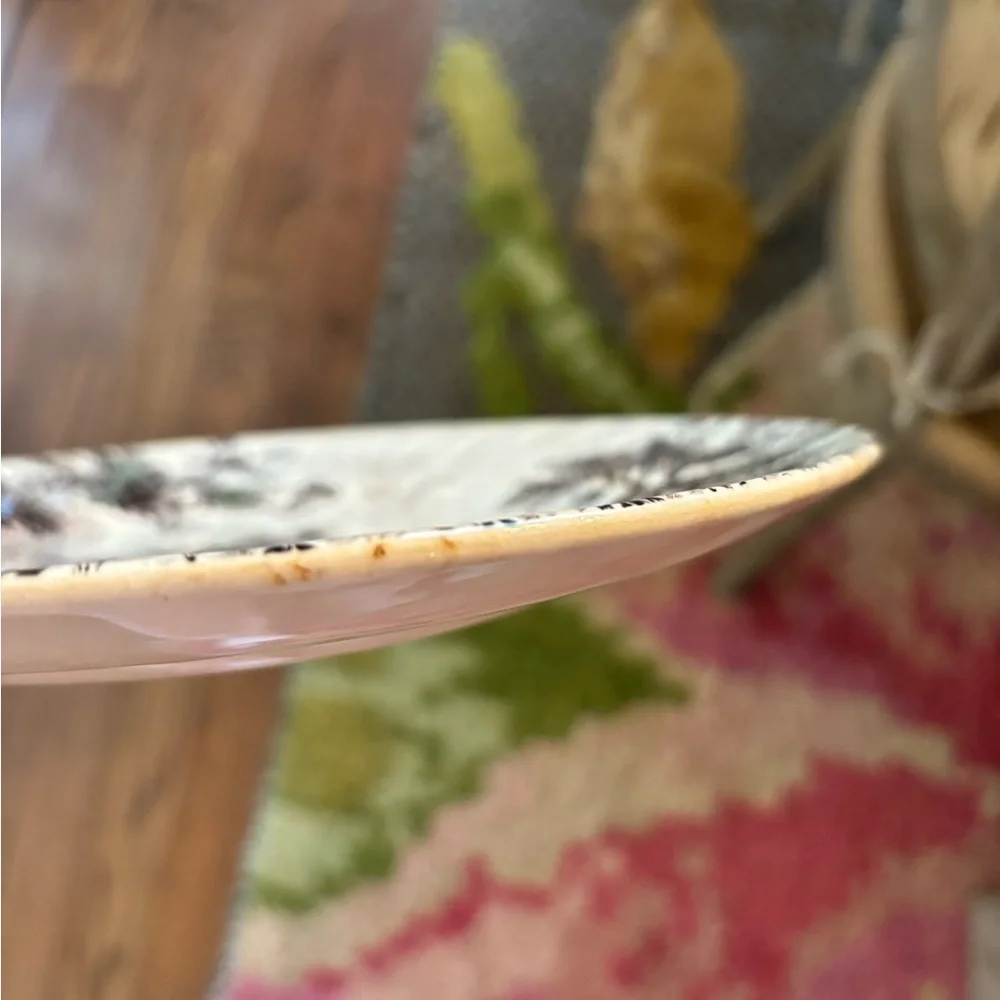 Vintage Yorkshire England Ironstone Plate. 10” Autumn | Farm | Hay Cart 1950’s