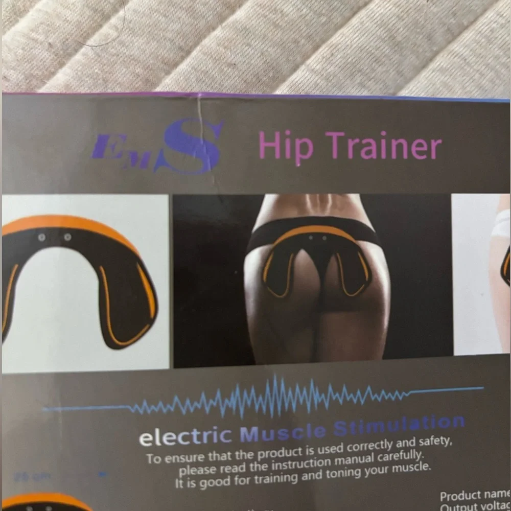 Hip Trainer Electric Muscle Stimulation - Black & Orange