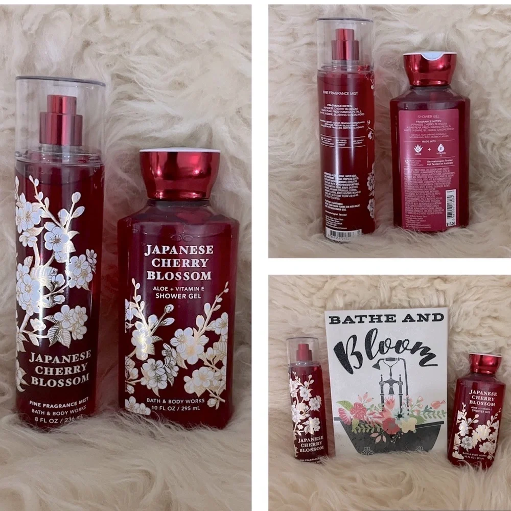 NWT Set/2 Japanese Cherry Blossom Body Lotion/ Fine Fragrance Mist