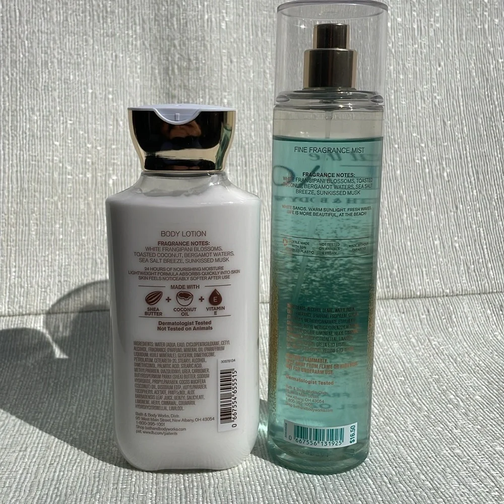 Bath & Body Works set includes