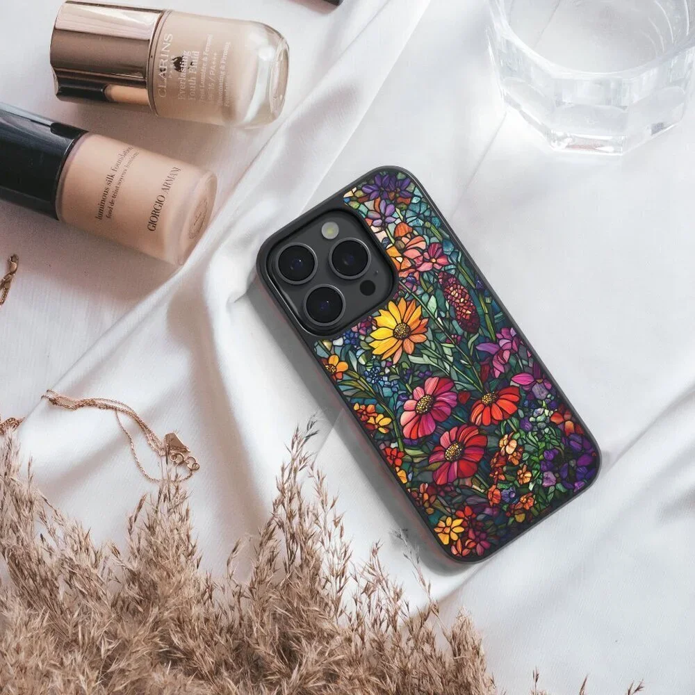 Floral Phone Cover – iPhone 16, 15 Pro, 14, Galaxy S25, S24, S24 Ultra, Pixel 9