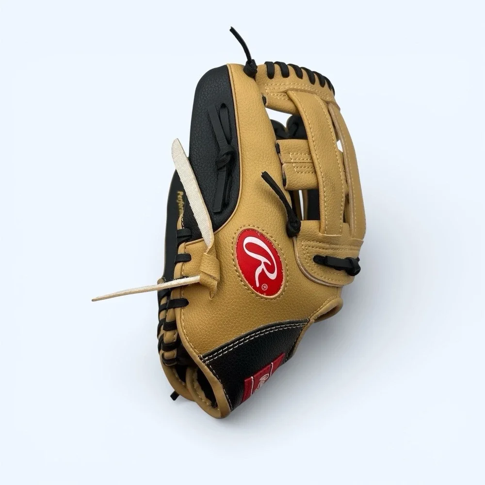 Rawlings Players Series PL115BC Reg RH Youth Tball Baseball‎ Glove Camel/Black