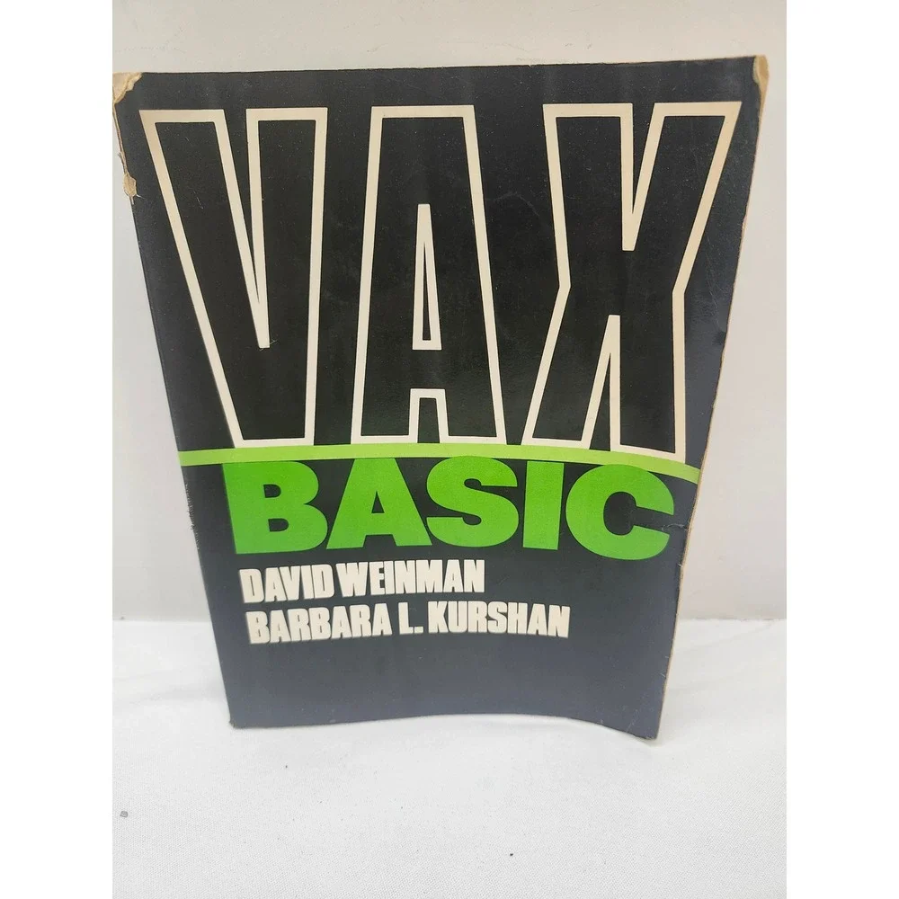 Vintage 1983 VAX BASIC Computer Programming Book David Weinman Barbara Kurshan