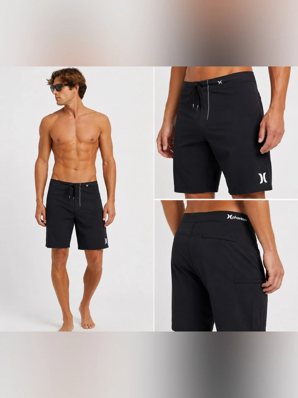 Hurley Black Men’s Phantom Board Shorts Size 36