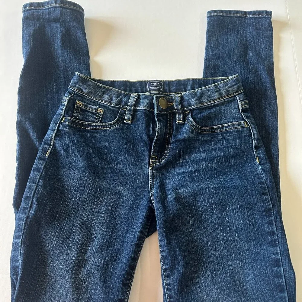 Gap girl's super skinny jeans, size 12 with adjustable waist