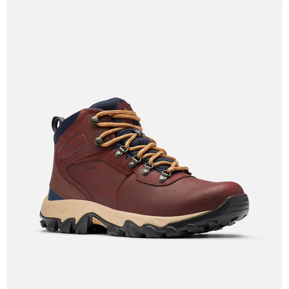 Columbia Newton Ridge Plus II Men 15 Madder Brown Waterproof Hiking Boot ZAP2664