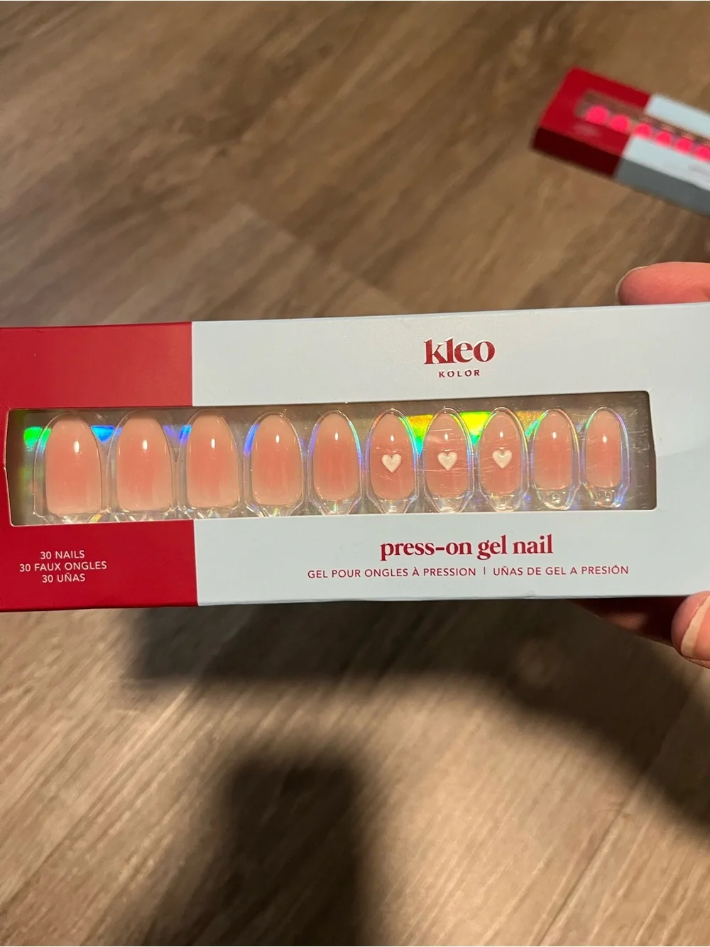 Kleo Kolor 5 Press on Gel Nails and 1 Pedicure Set Lot of 6