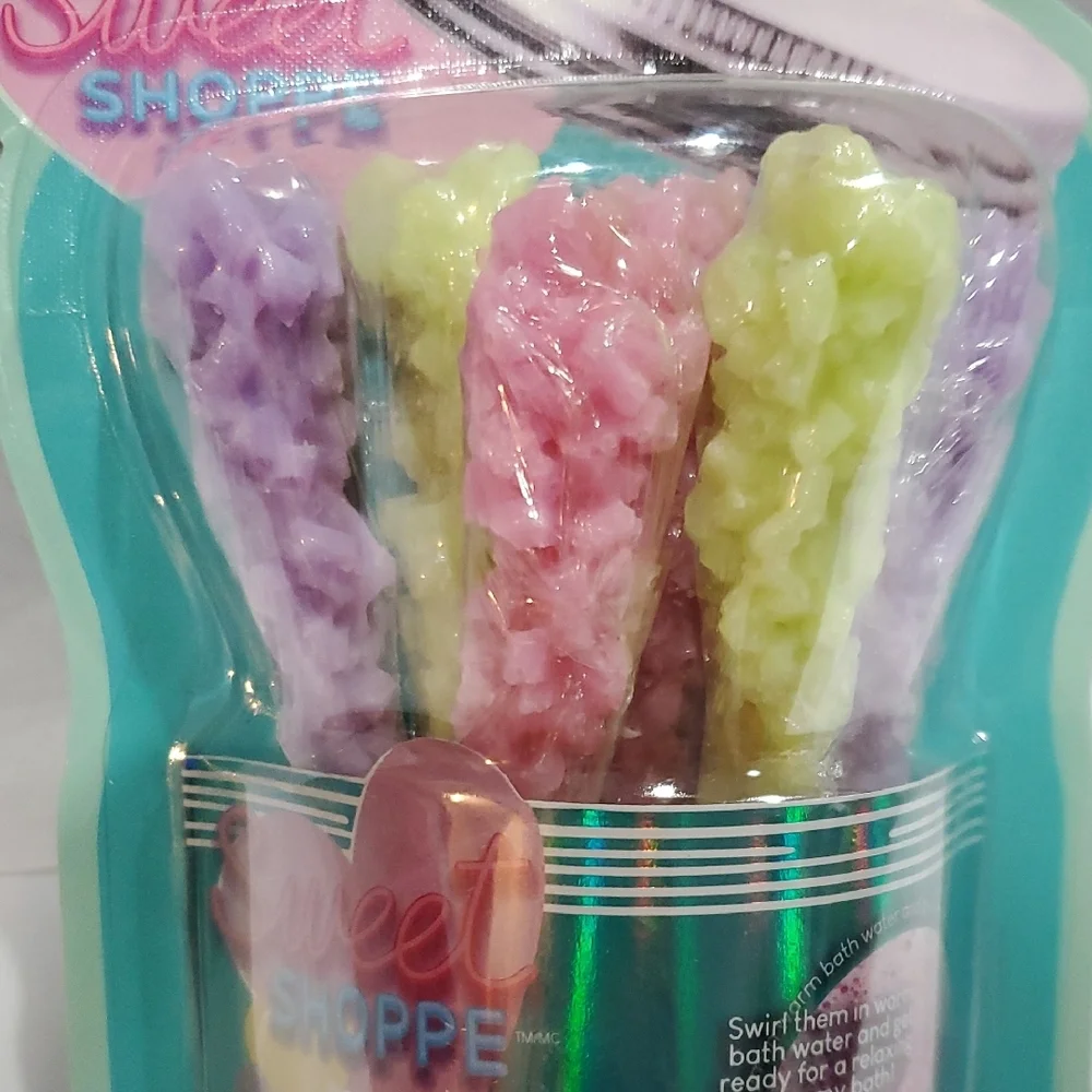 Rock Candy 6piece bath‎ salt sticks new
