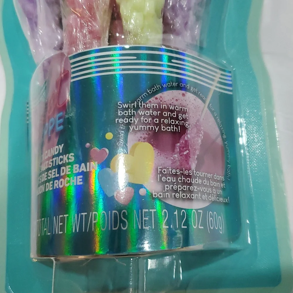 Rock Candy 6piece bath‎ salt sticks new