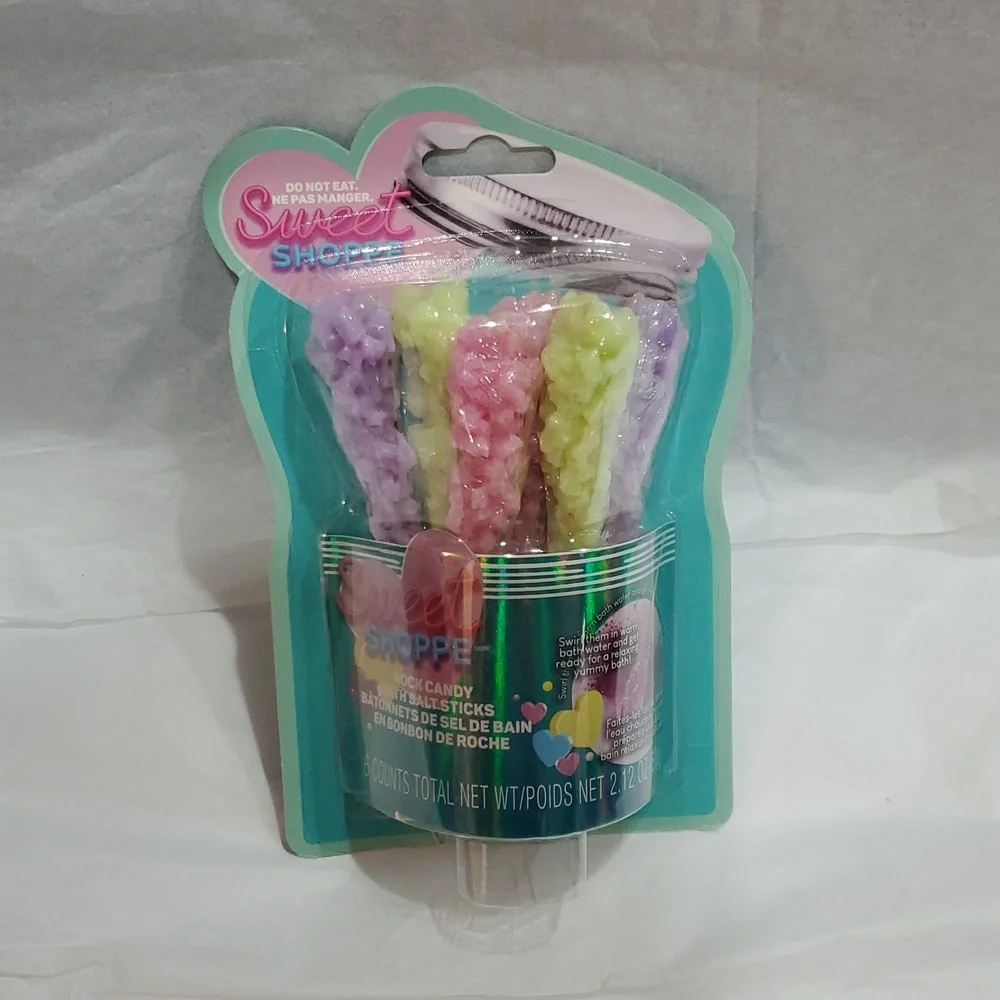 Rock Candy 6piece bath‎ salt sticks new