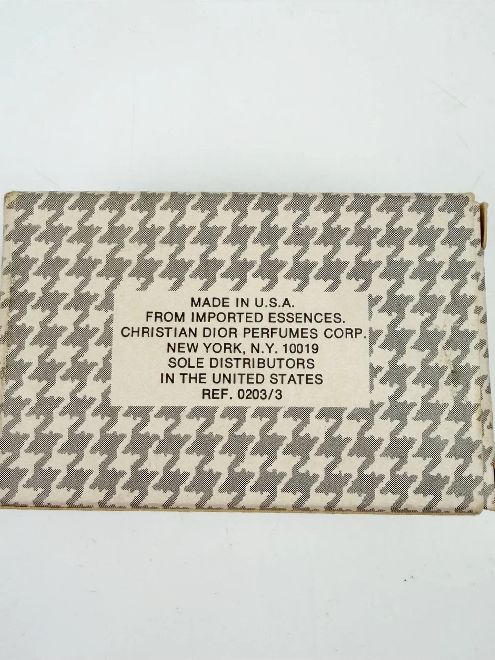 Vintage Christian Dior Miss Dior Perfumed Soap Savon 2.5 oz Houndstooth Box