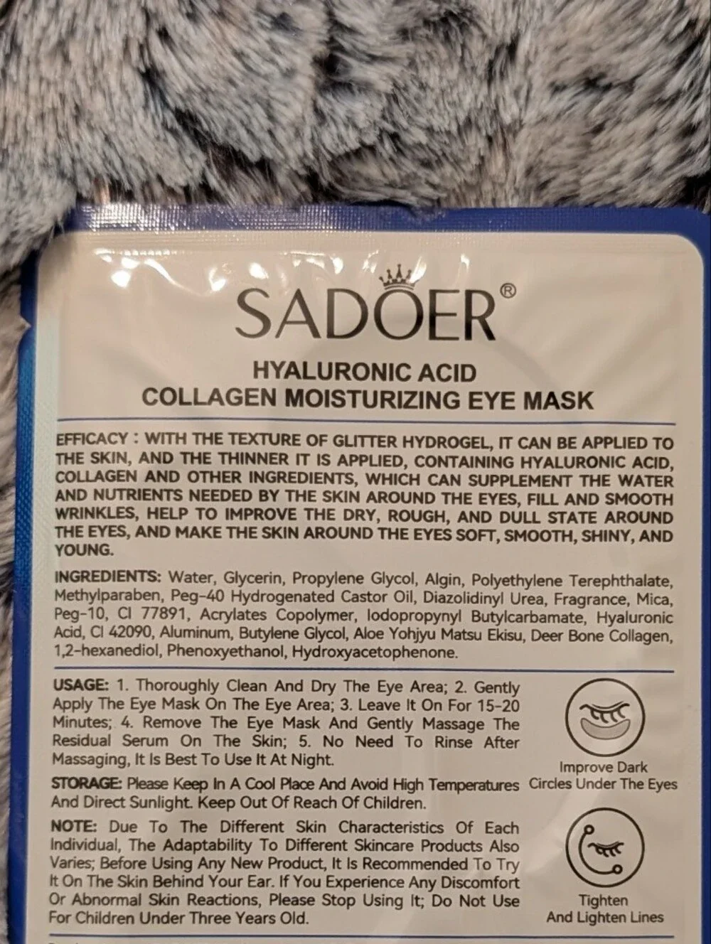 Hydrating Under Eye Gel Patches - Pink, Teal, Blue, Purple Variety