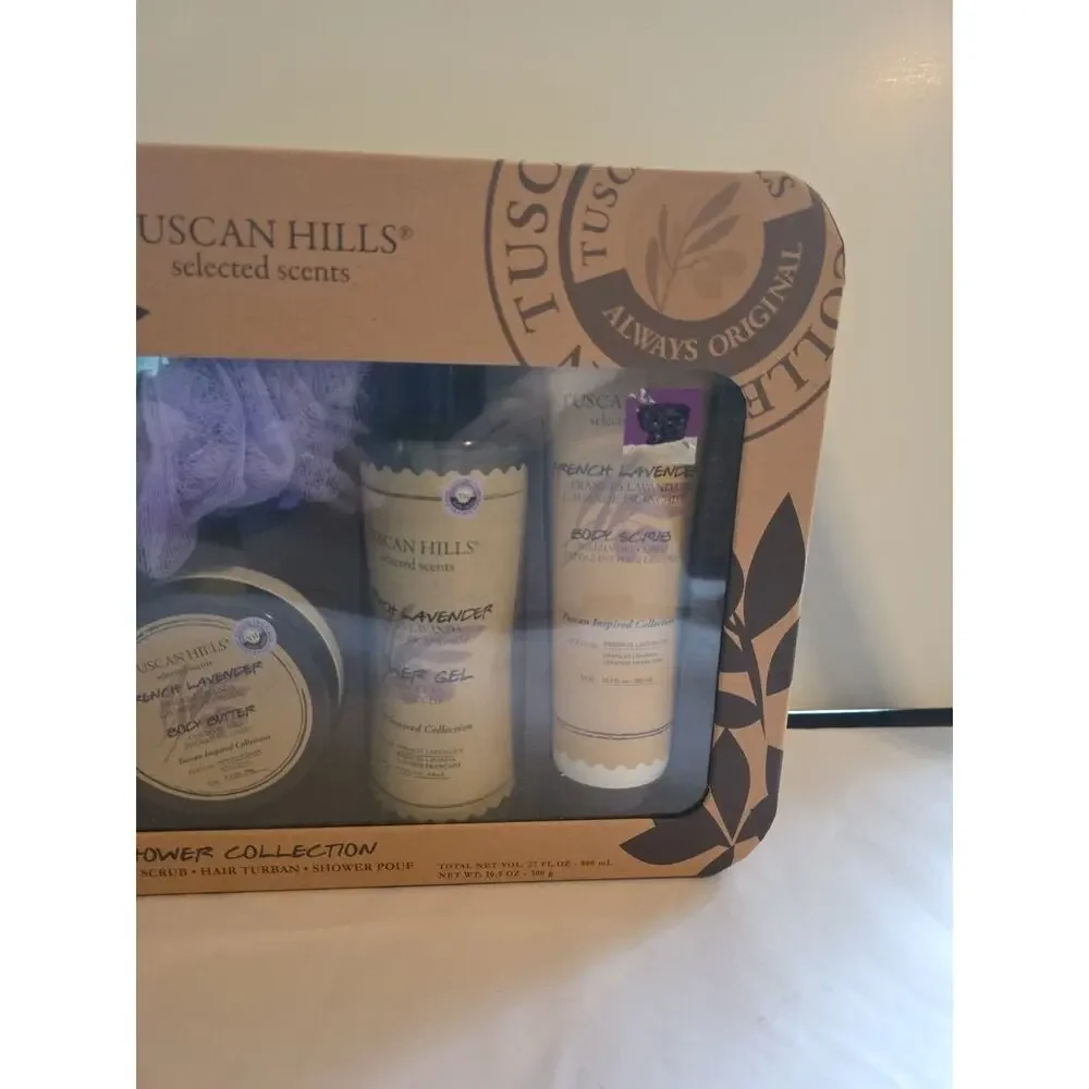 Tuscan Hills 5 Piece Aromatherapy Complete Shower Collection 27 oz Fl USA Seller