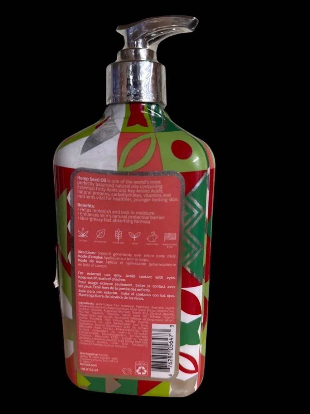 Hempz Crushed Peppermint Sugar Body Moisturizer 17 oz Limited Edition New