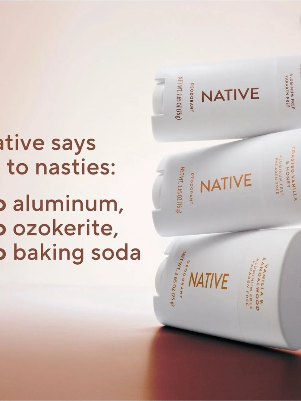 Native Vanilla Variety 3 Pack Body Wash Deodorant