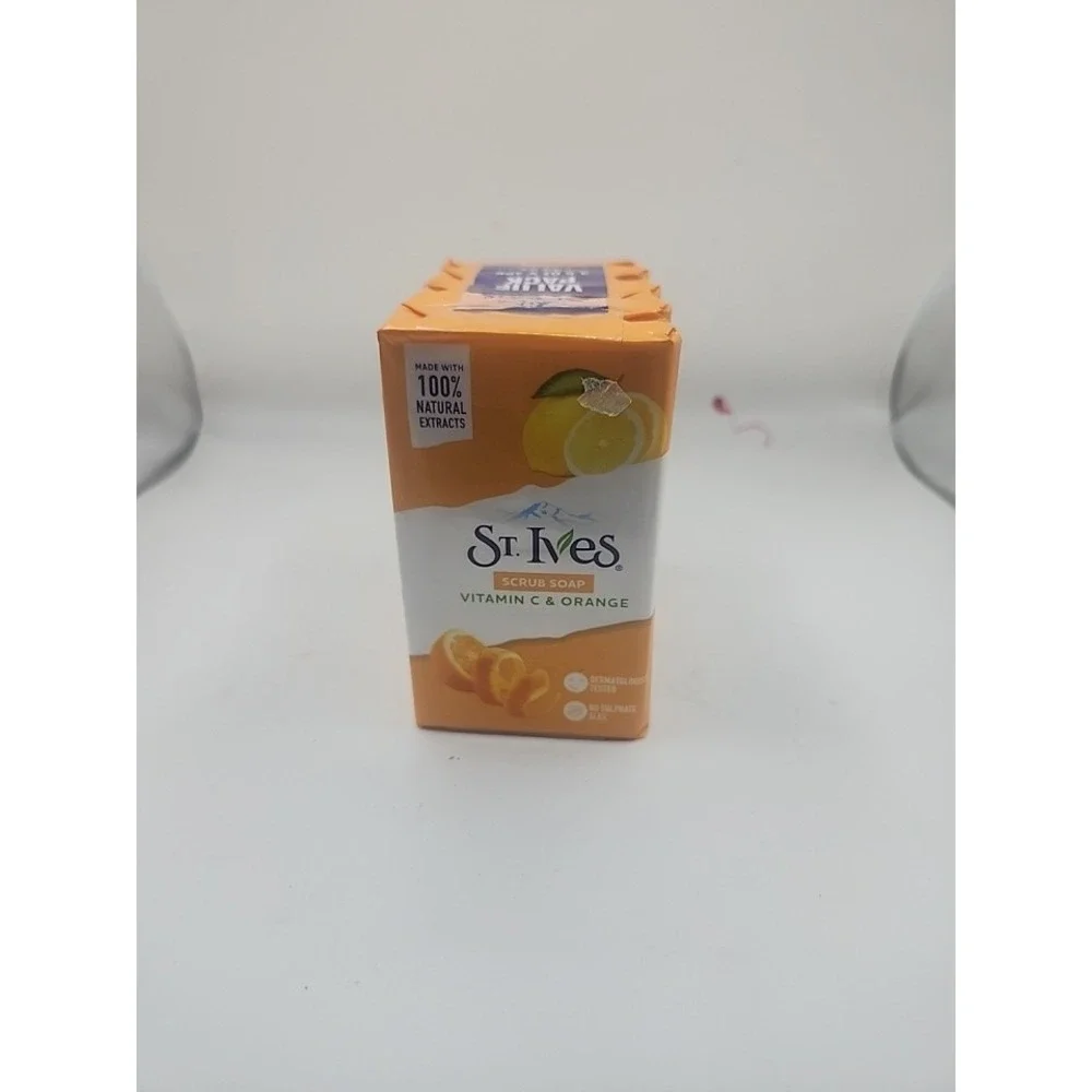 St. Ives Exfoliating Scrub Soap Vitamin C And Orange  4 Bars -   New