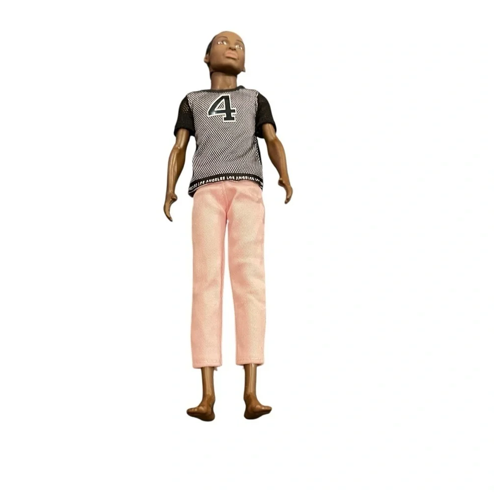 Mesh Shirt with Number 4 and Pink Pants