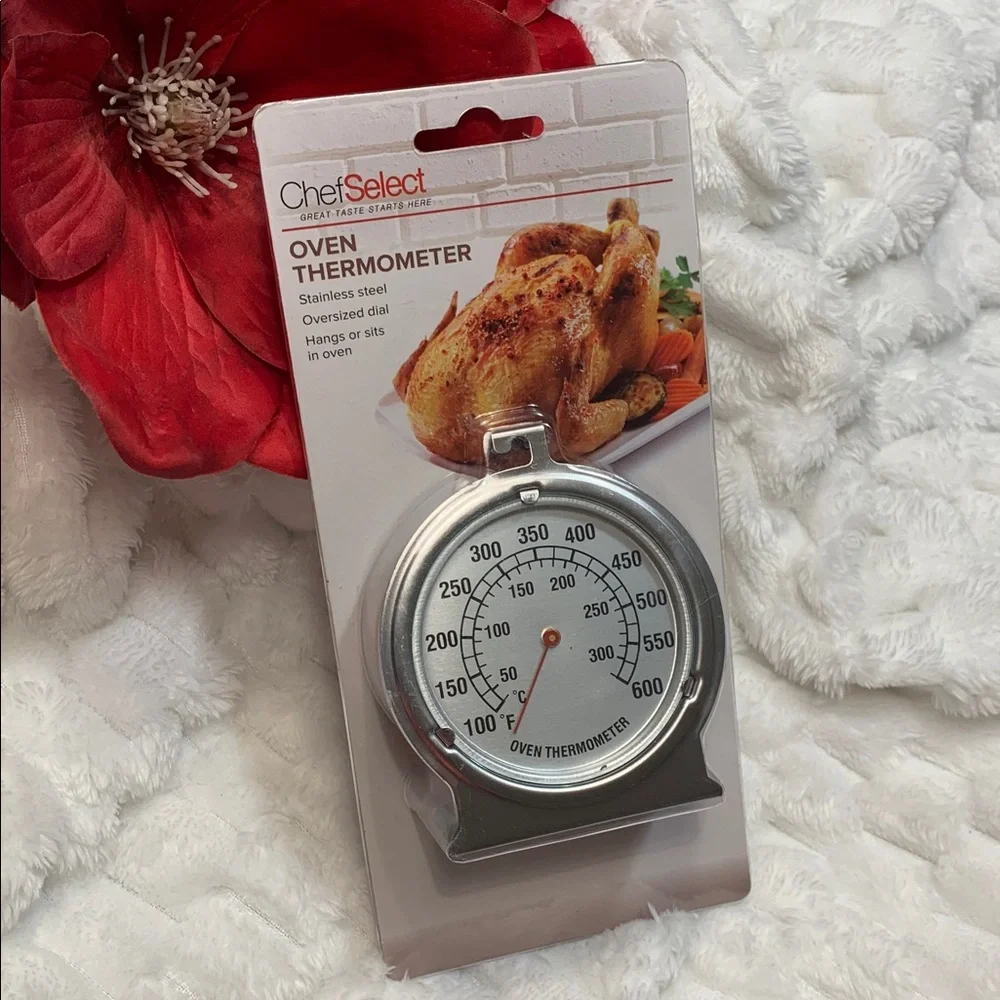 🌹CHEFSELECT • NWT Stainless Steel OVEN THERMOMETER • Step up your cooking!