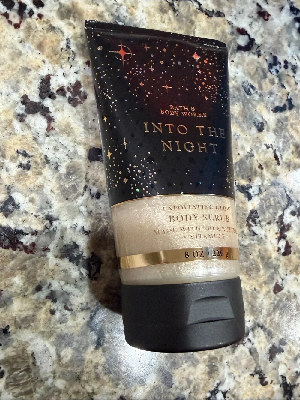 Bath & Body Works Into The Night Exfoliating Body Scrub - Black & Gold