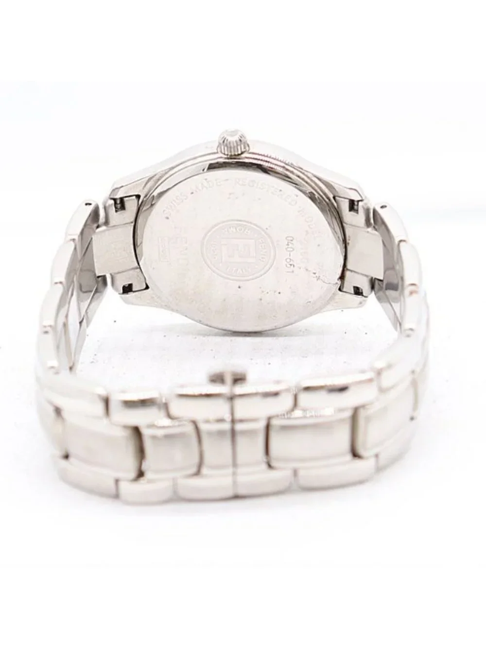 Fendi Quartz Date Silver Dial Watch
