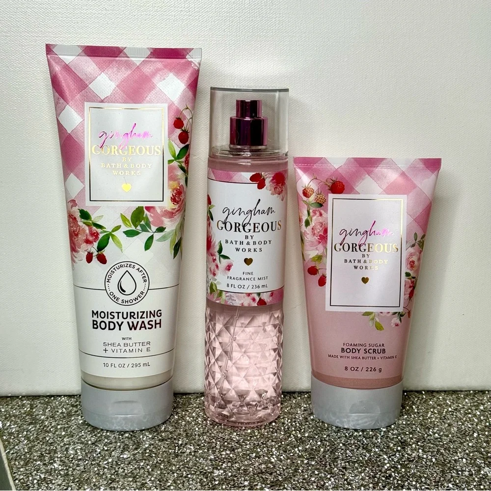 Bath & Body Works Gingham Gorgeous Body Care Gift Set NWT