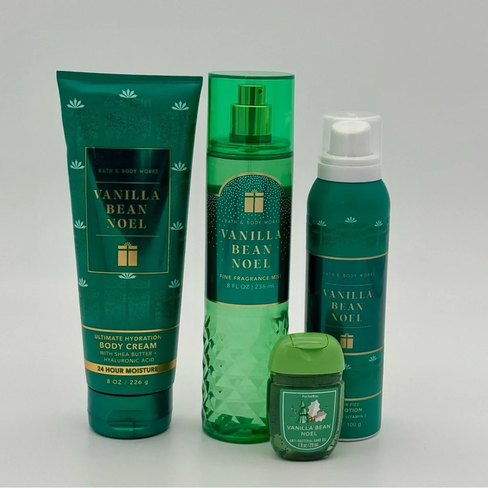 Bath & Body Works Vanilla Bean Noel Holiday Body Care Gift Set NWT