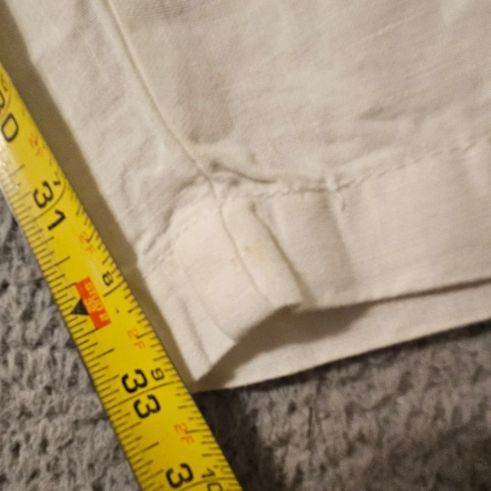 Tommy Bahama Relax Mens Cream 100% Linen Elastic Waist Drawstring Pants Size L