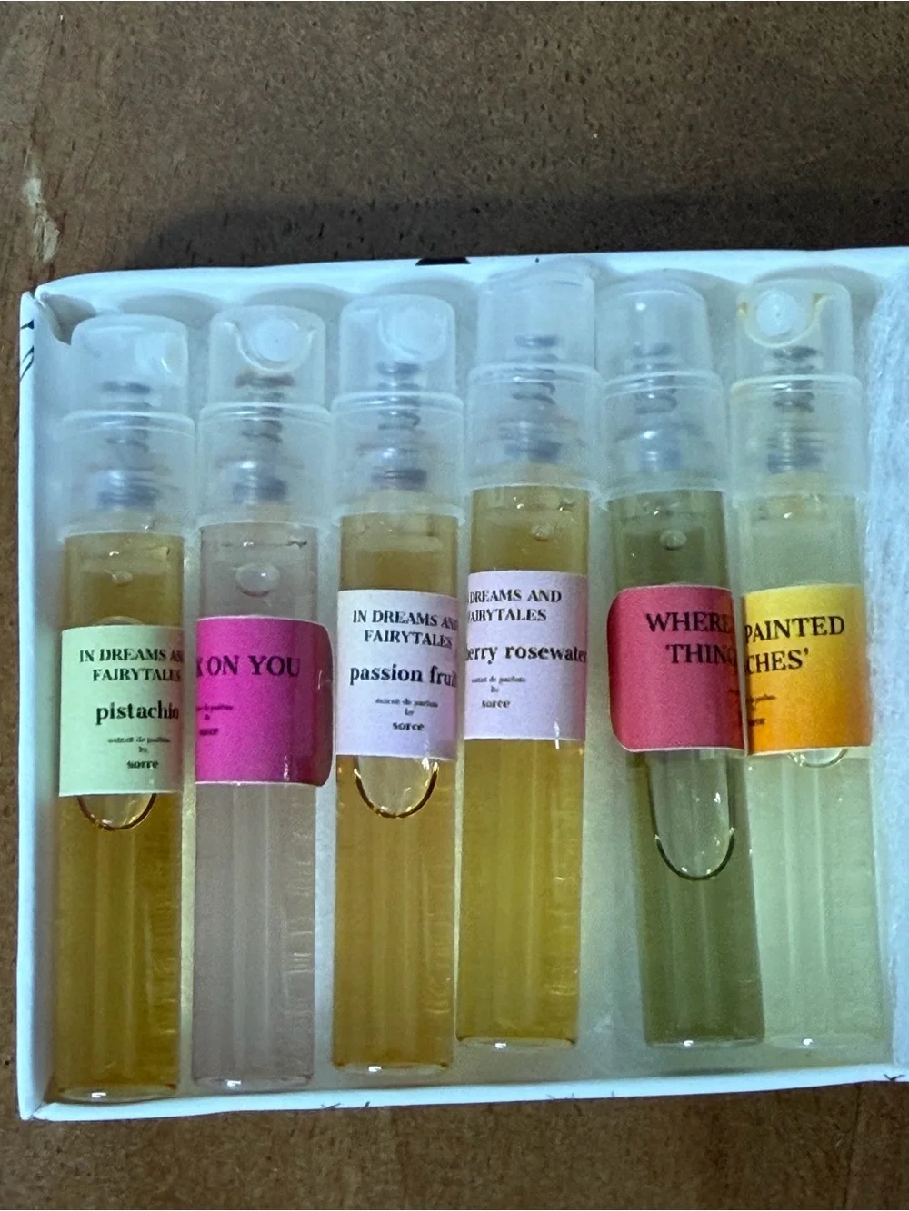 SORCE Scent samples and mini