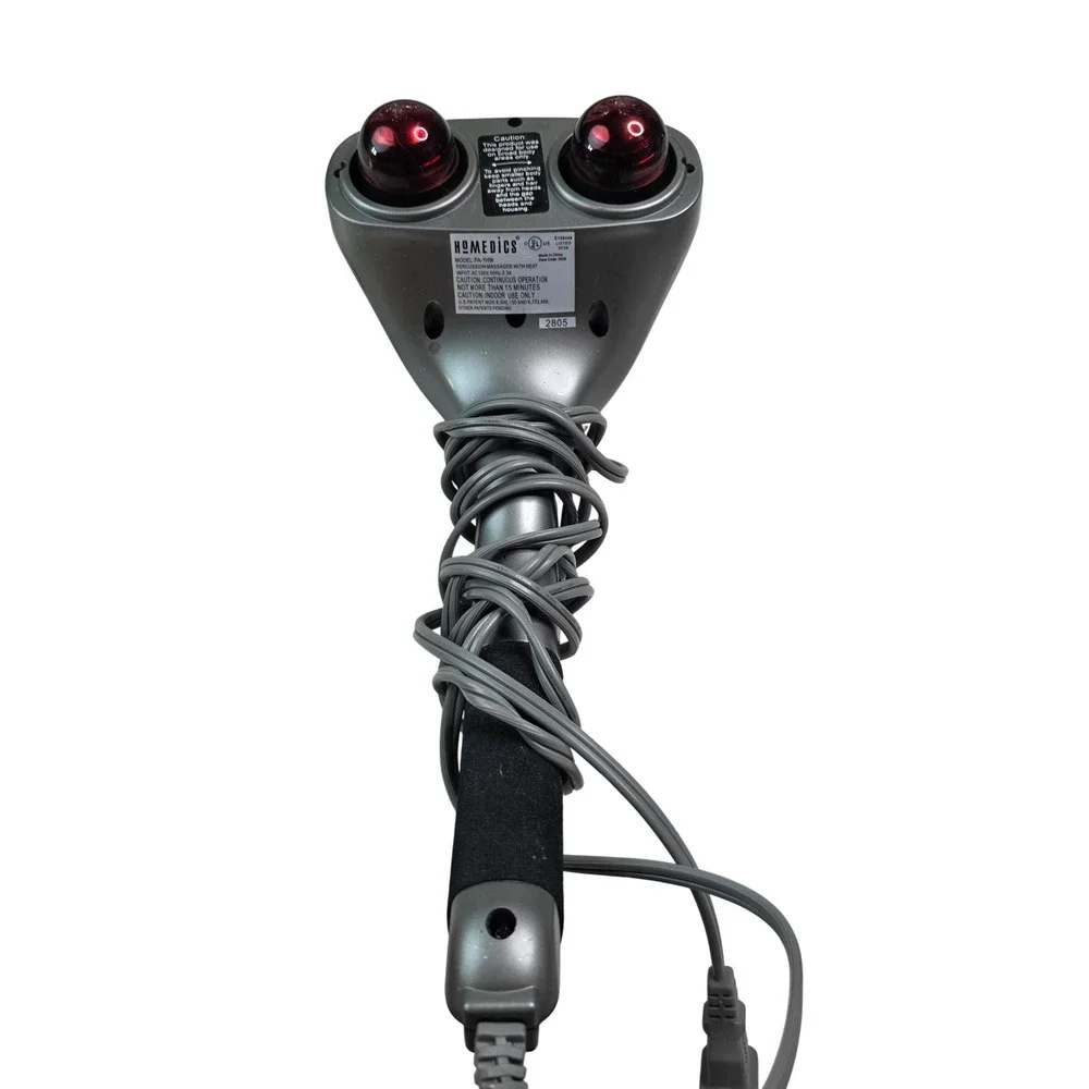 HoMedics PA-1HW Percussion Massager with Heat Dual Head Handheld Deep Tissue  T1