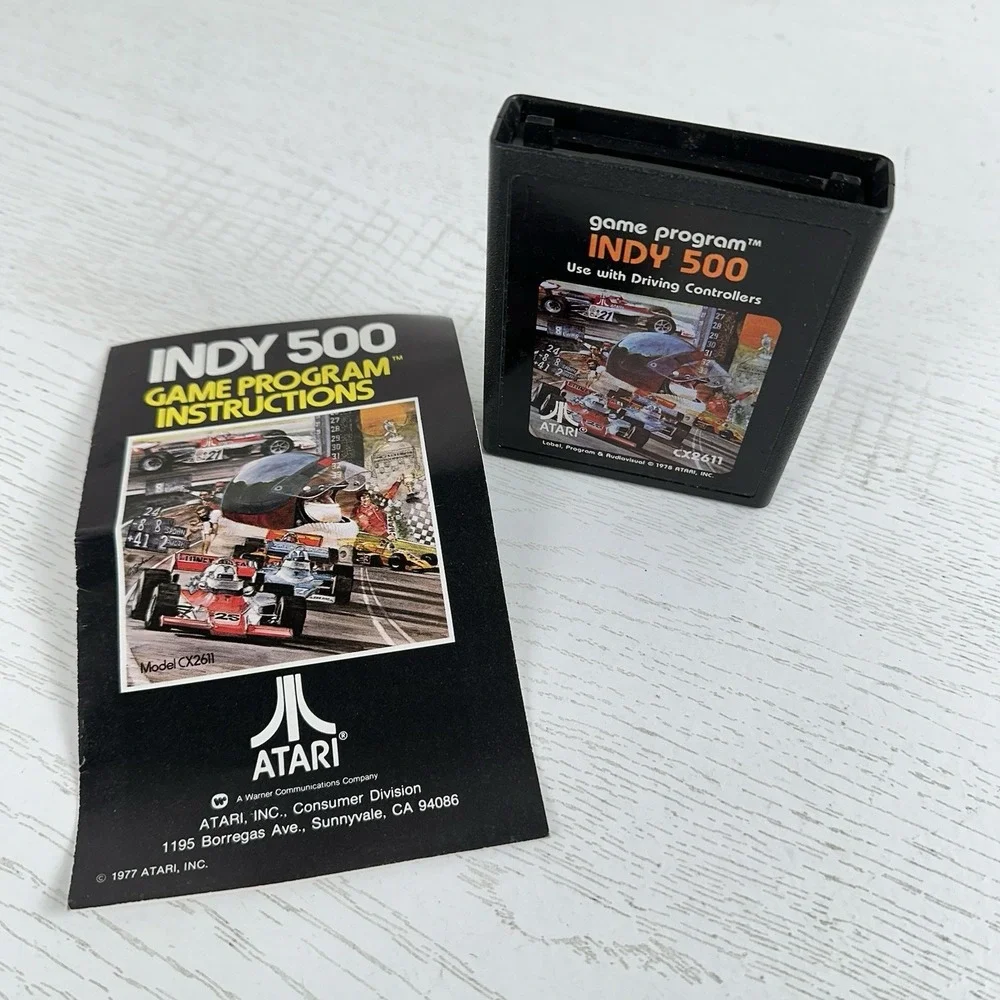 Atari 2600 Indy 500 Video Game Program Instructions Booklet Manual‎ CX2611