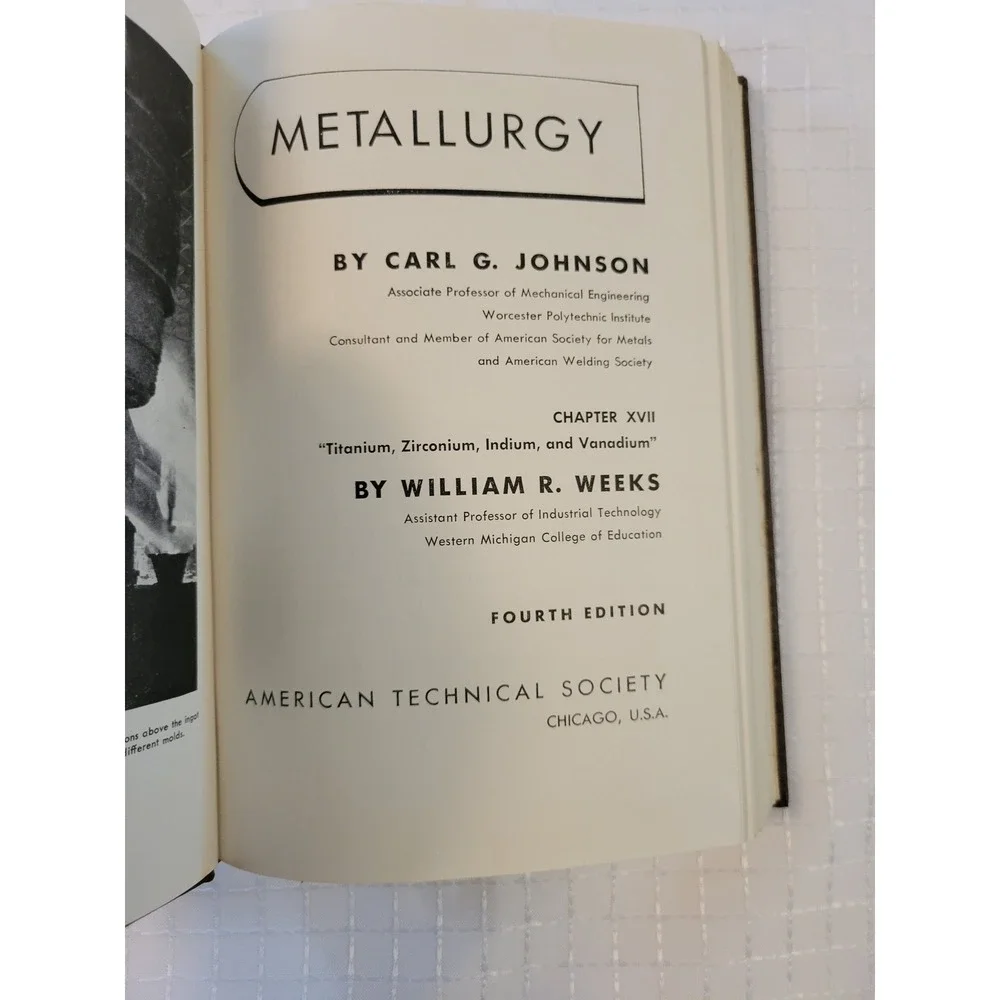 American Technical Society metallurgy fourth