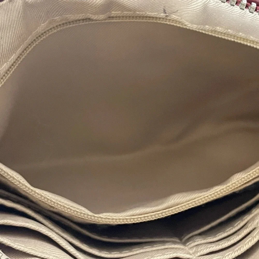 Dana Buchman Red‎ Convertible Wristlet Handbag Short Handle Purse