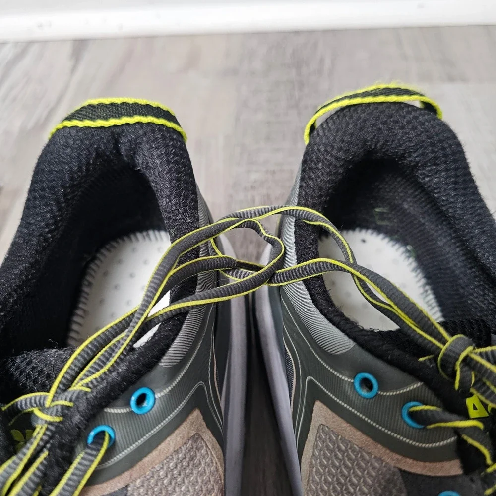 Hoka One One Bondi 4 Men 14 2E Wide Gray Yellow Running Shoes 1012562‎