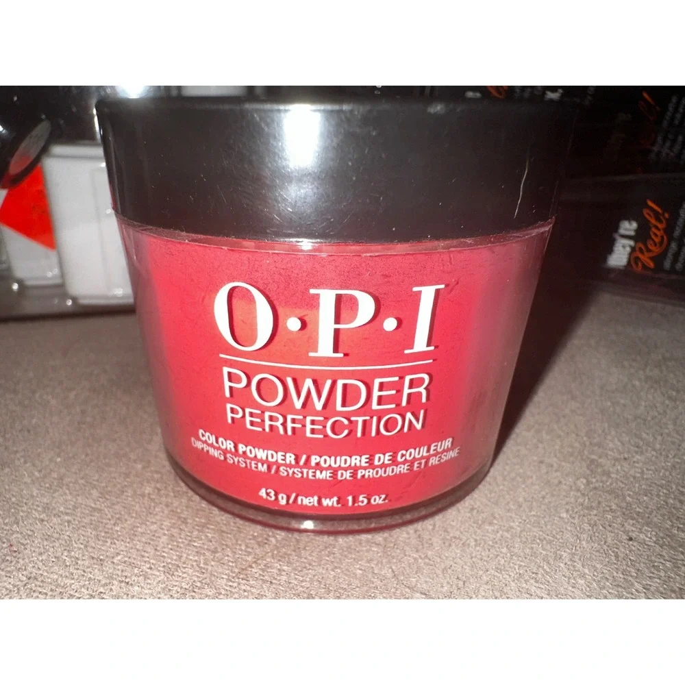 OPI Powder Perfection Cajun Shrimp DPL64 Dipping Powder Coral Red Nail Color‎