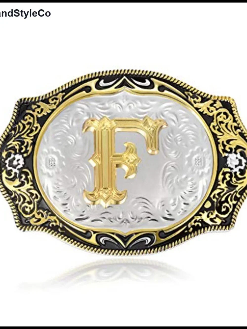 Zinc Alloy Initial Letter Belt Buckle for Standard 1.5