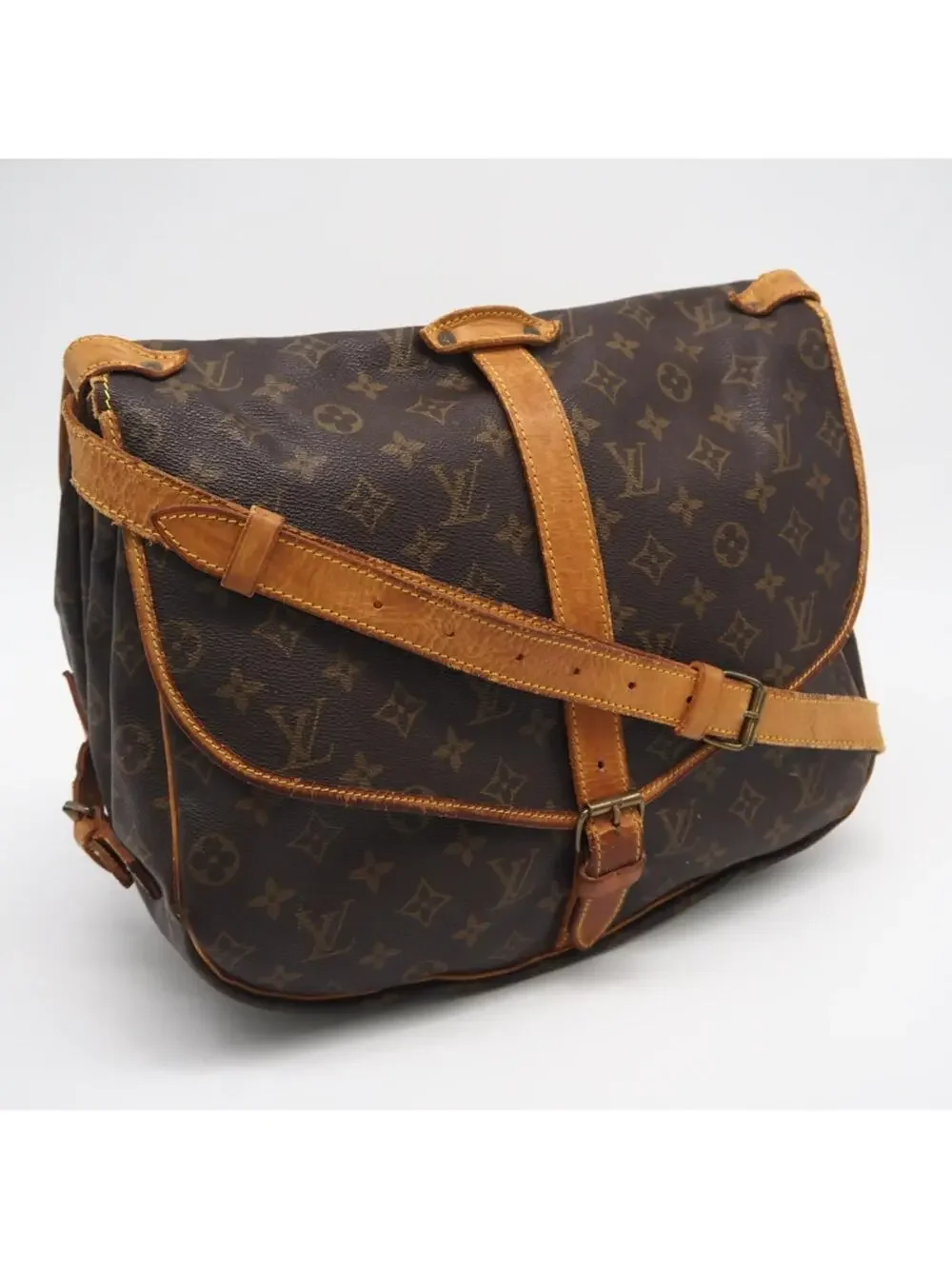 Louis Vuitton Saumur Handbag Canvas 35 #334240L54B