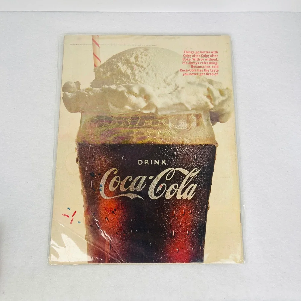 Vintage LIFE Magazine August 19 1966 Luci's Wedding Coca-Cola Ad Back Cover