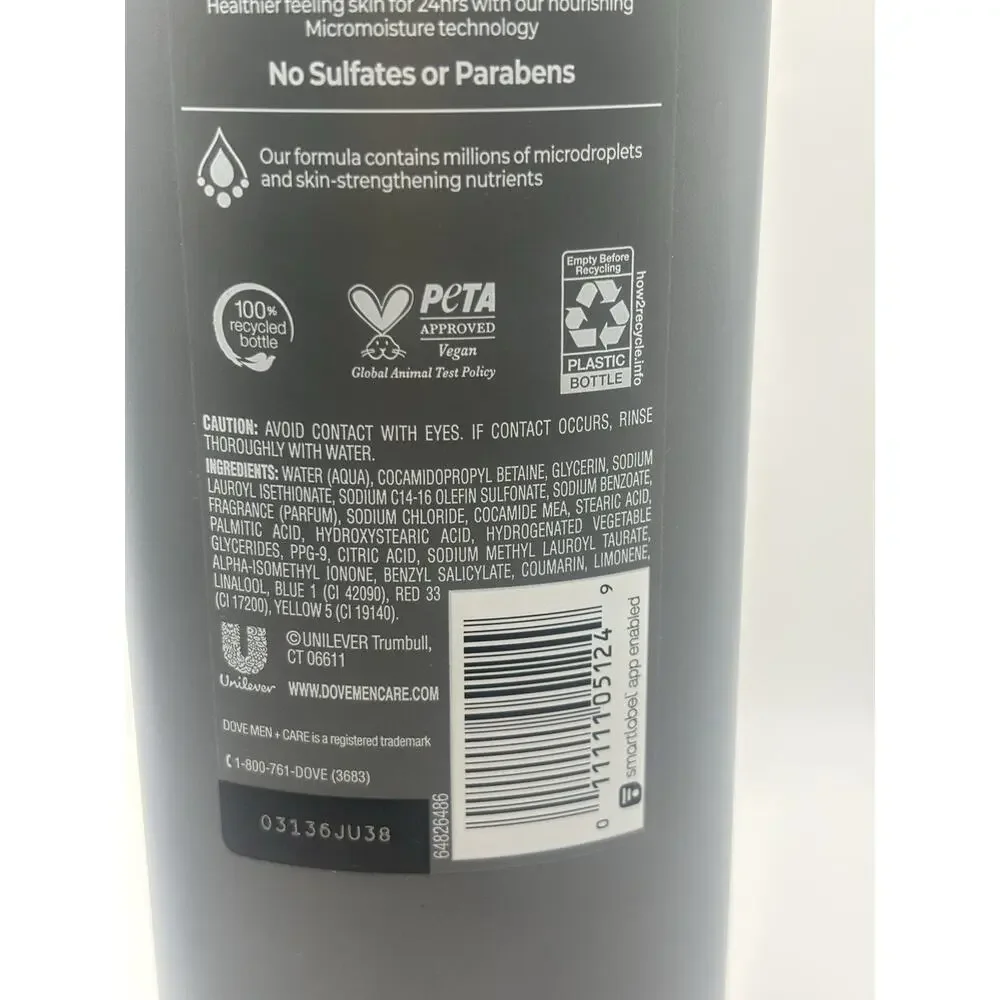 Dove body+face men micromoisture
