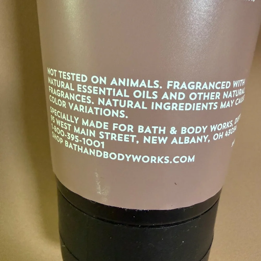 Bath & Body Works sweet texture