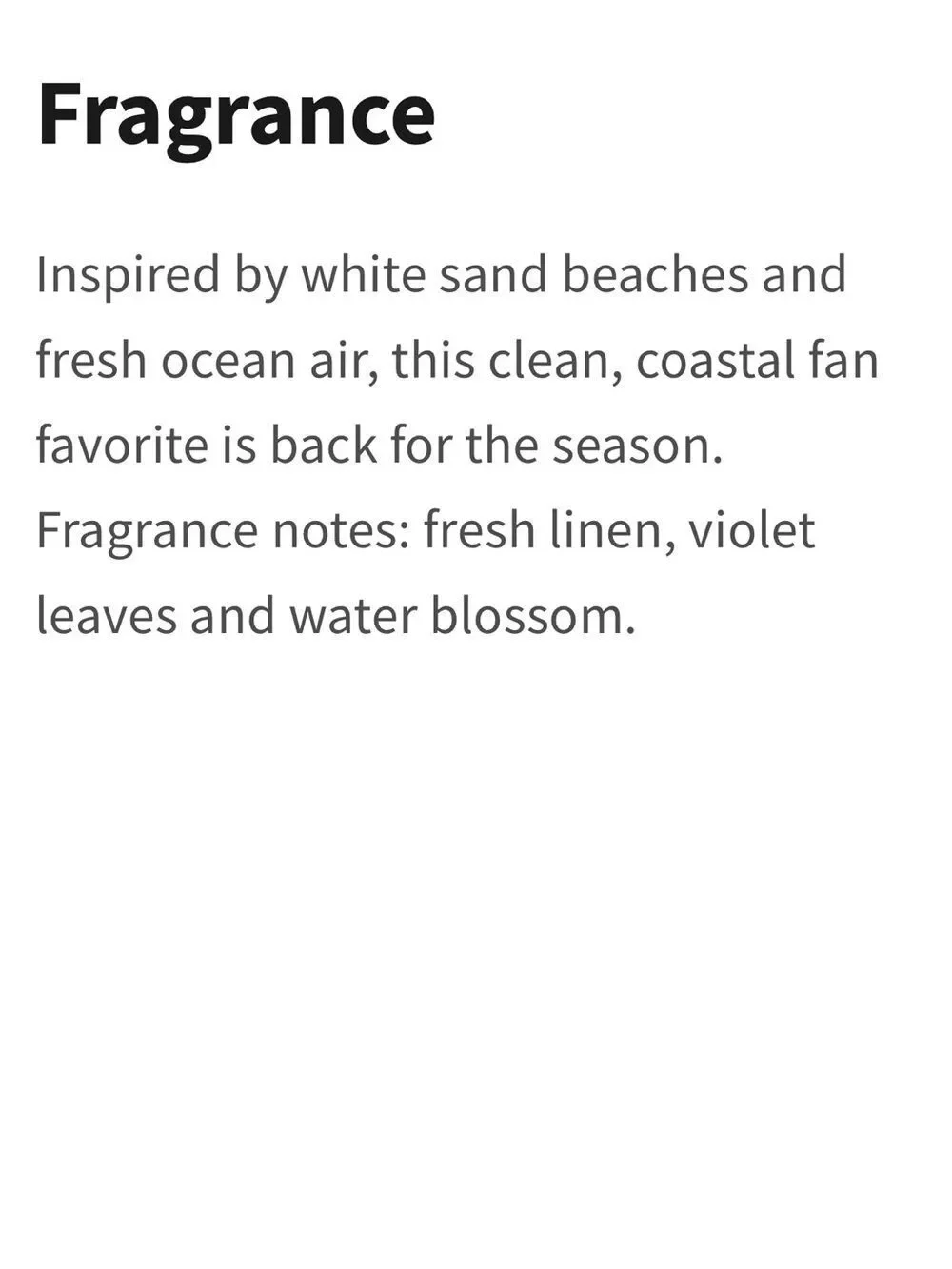 Bath & Body Works size oz thanks