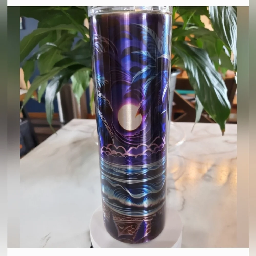 Moonlight Palm Trees 30oz Tumbler 🎉sale