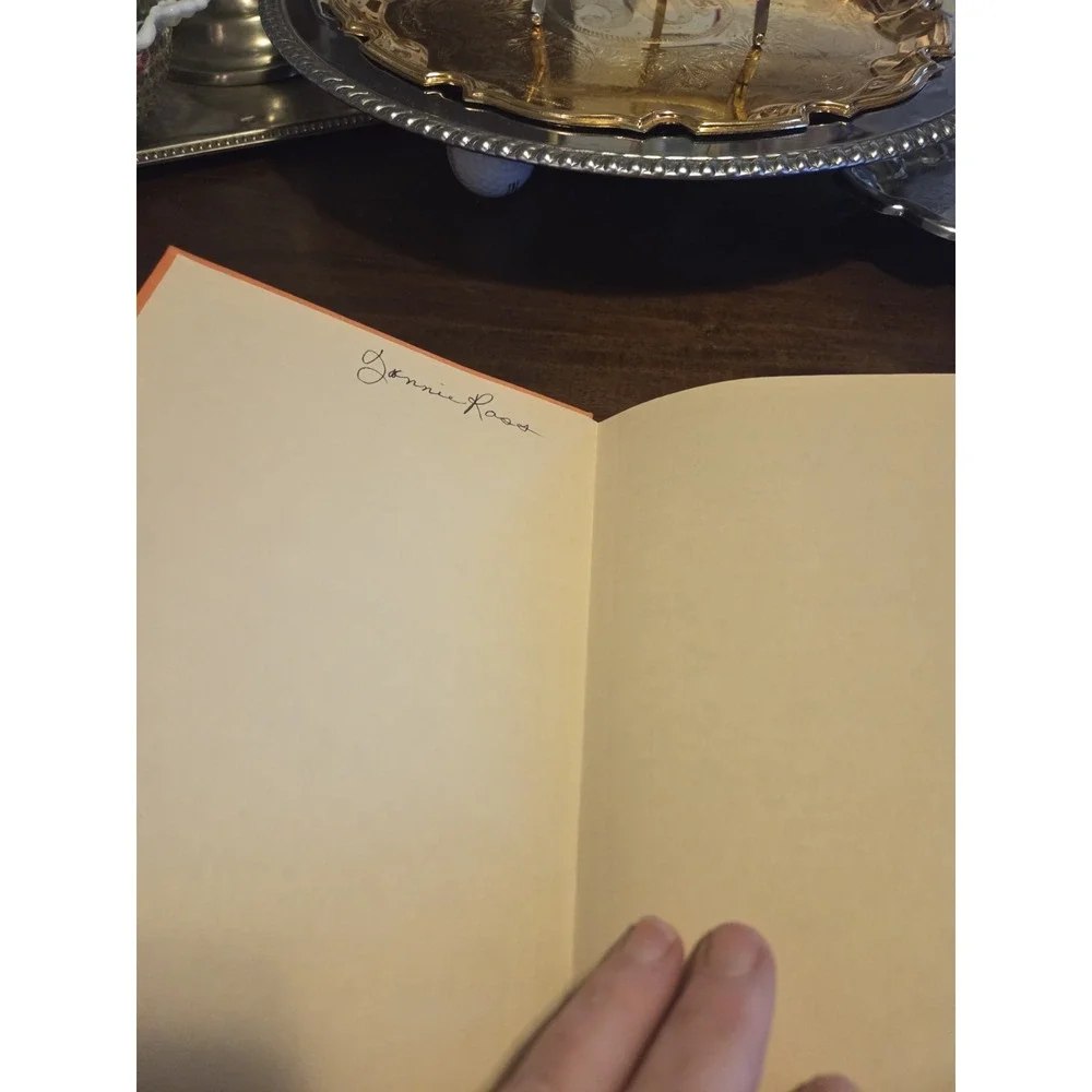 vintage hardback cookbook titled 
