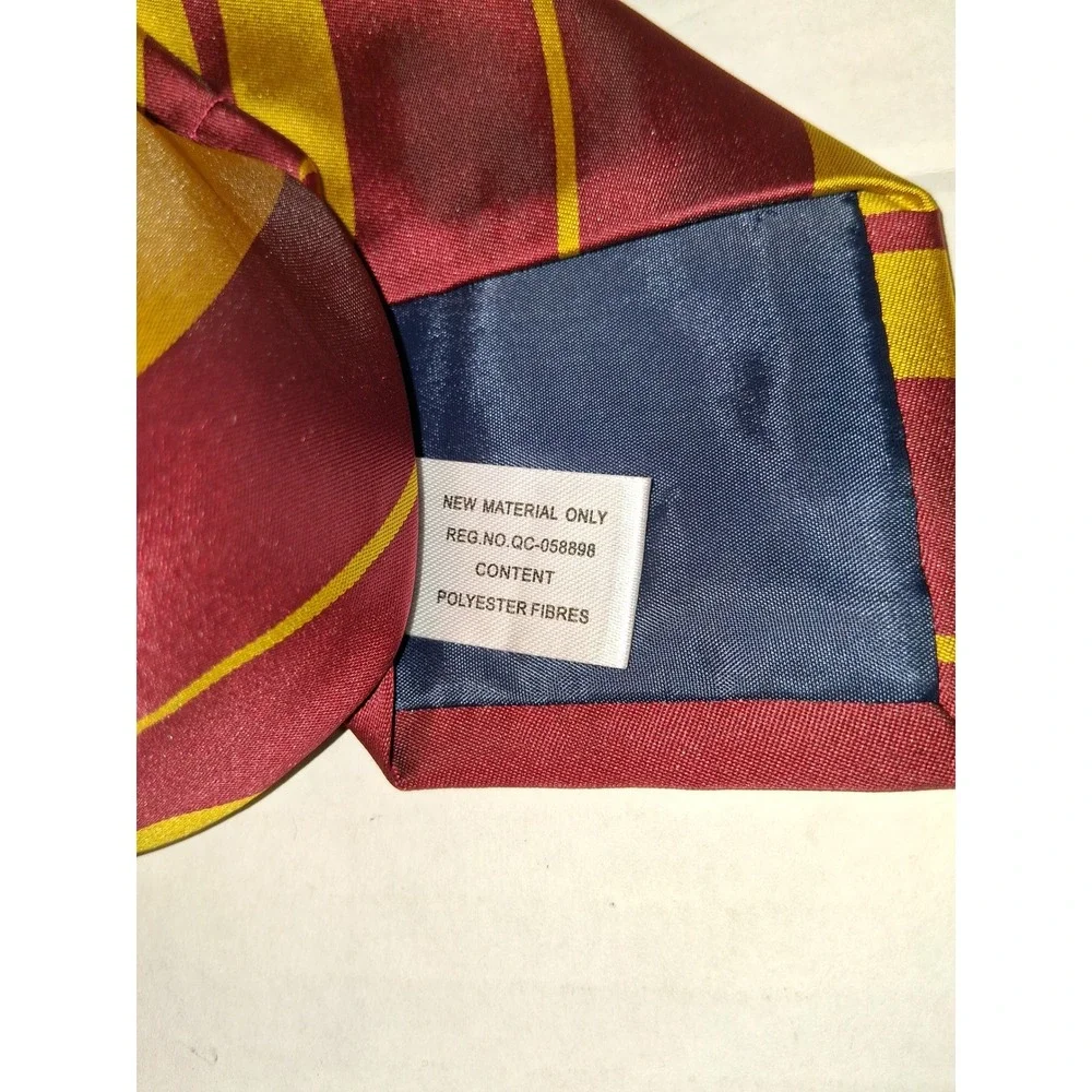 Harry Potter Gryffindor House Necktie‎ Red Gold Striped Crest Tie Men's