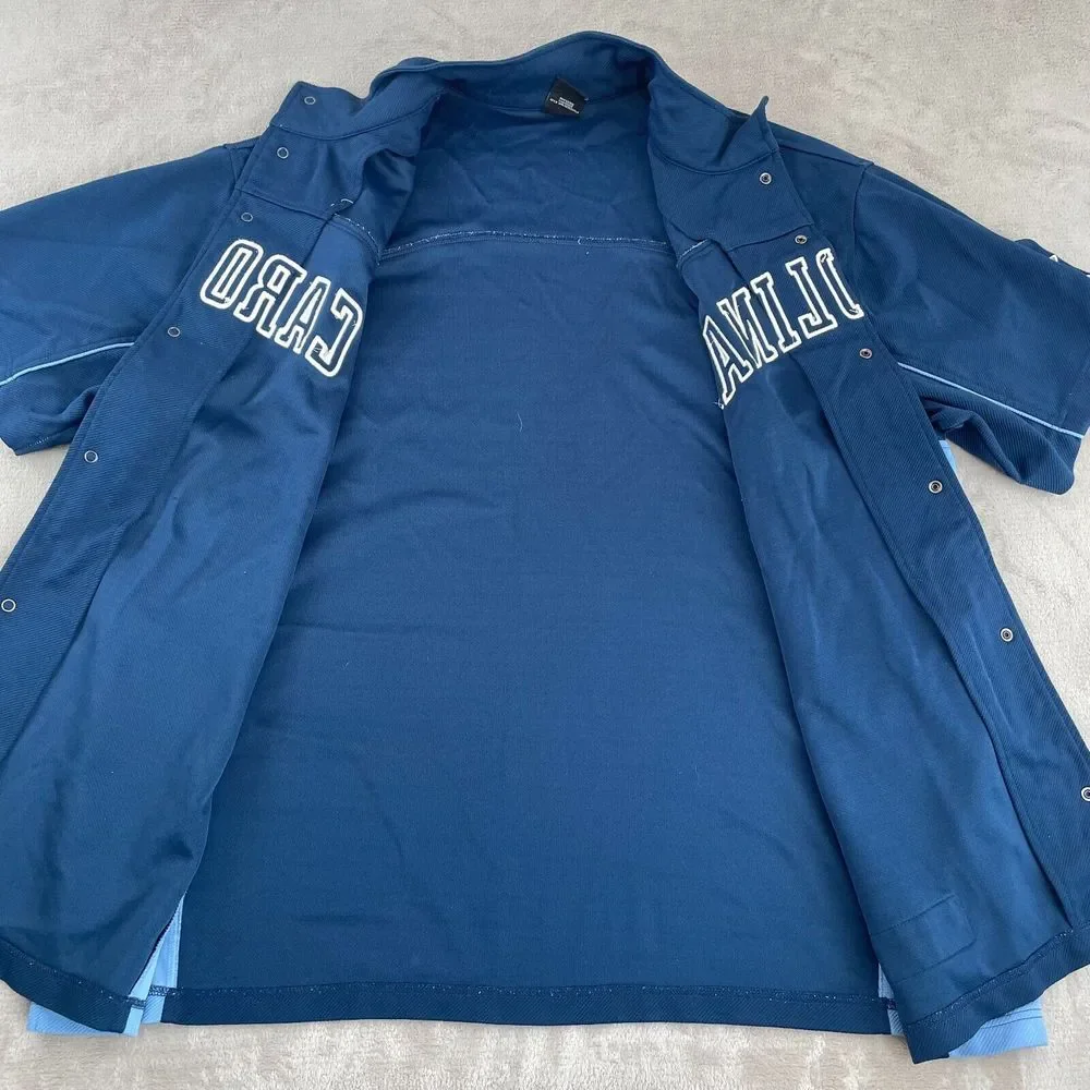 VTG Air Jordan North Carolina Tar Heels Shooting Shirt 2XL Blue Warm Up Nike‎