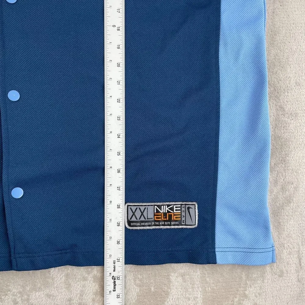 VTG Air Jordan North Carolina Tar Heels Shooting Shirt 2XL Blue Warm Up Nike‎